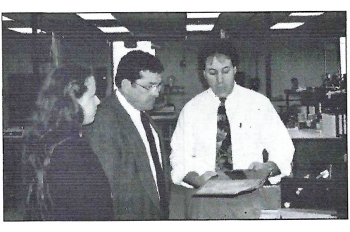 Scott Yudkin demonstrates tape samples