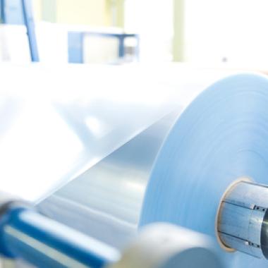 Biolink Acrylic Bonding Tape on roll on production floor
