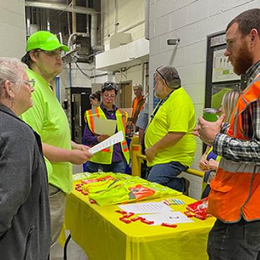 Career Day on production floor