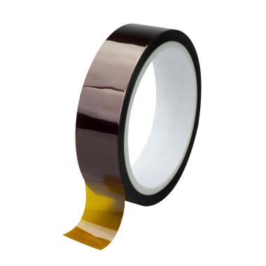 A thin spool of brown polyimide film adhesive tape.