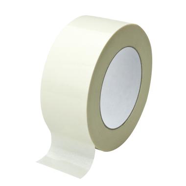 A wide spool of translucent non-woven tissue adhesive tape.