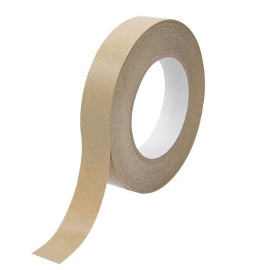 A spool of brown, matte adhesive tape.