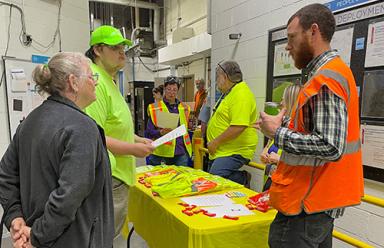 Career Day on production floor