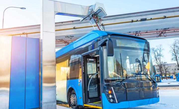 Electric bus charging
