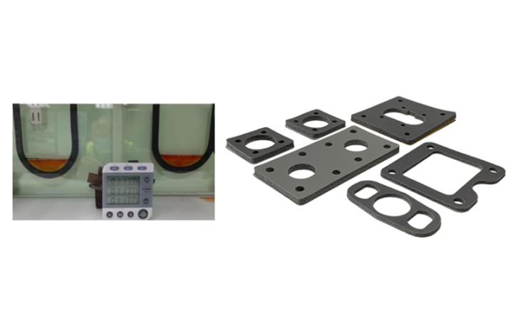 Gasketing U-seal setup and materials
