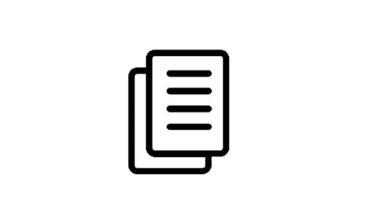Documents in a stack icon: black