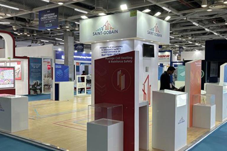 Saint-Gobain® Tape Solutions booth at The Battery Show 2024 India