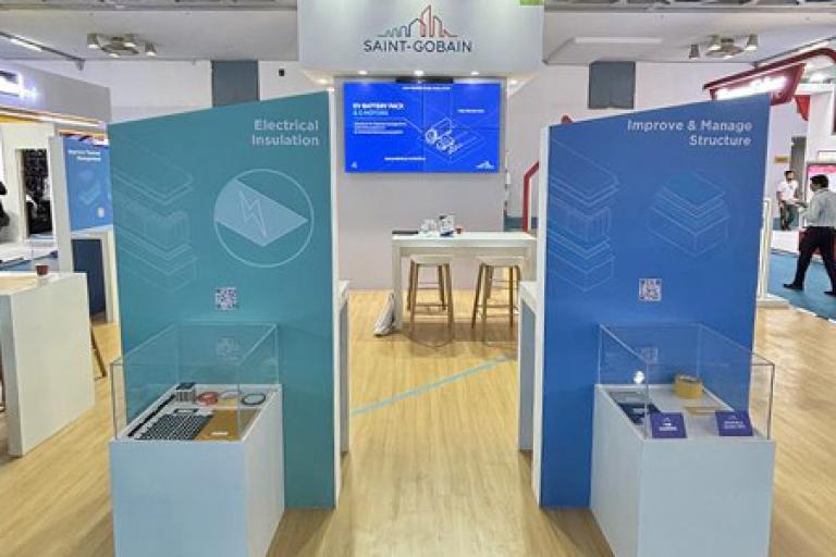 Saint-Gobain® Tape Solutions booth at The Battery Show 2024 India