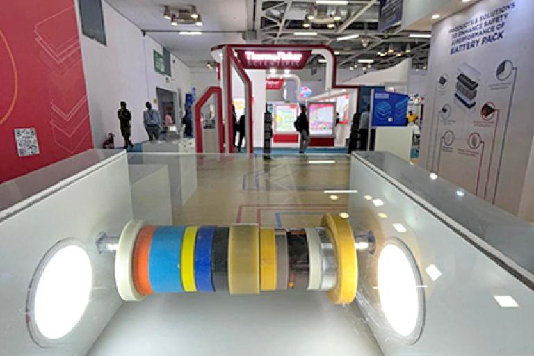 Saint-Gobain® Tape Solutions booth at The Battery Show 2024 India