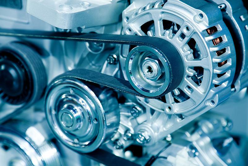Electric motor in a car
