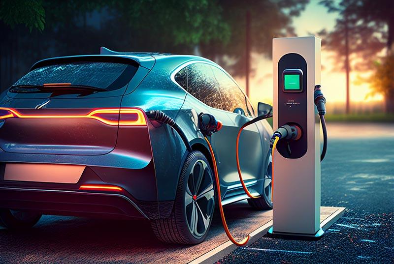 Electric vehicle charging.